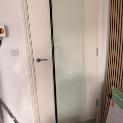 Glass floating shelf