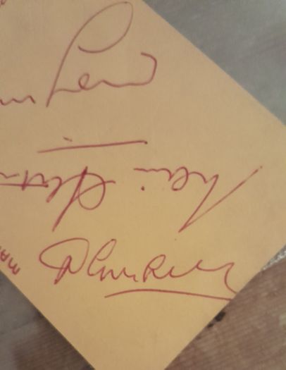 Denis Law - Manchester United - Autograph