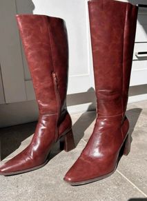 Brown Knee-High Boots