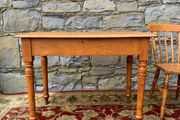 19th Century Victorian Elm &amp; Oak Kitchen Table.
