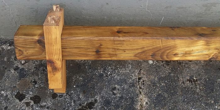 Rustic Oak Beam Mantle / Shelf