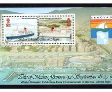 1992 Isle of Man Genova 92 International Thematic Stamp Exhibition Miniature Miniature Sheet Mint Never Hinged (MNH)