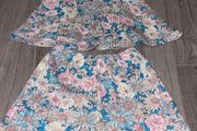 Soft Floral shorts and top set