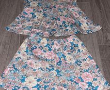 Soft Floral shorts and top set