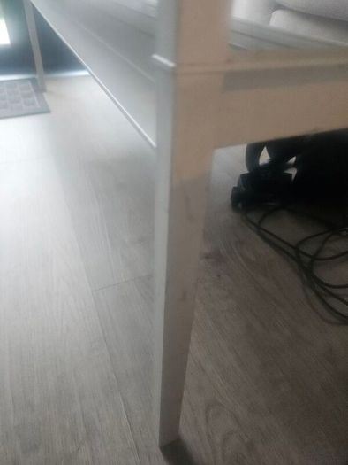 Rectangular coffee table with glass top