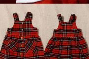 Beautifuil Pinafore Red Dress
