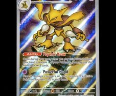 Alakazam MEP 009 Full Art Holo Rare Black Star Promo Pokemon Mega Evolution Card