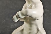 Large antique porcelain polar bear