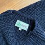 Aran Jumper Navy Image 3