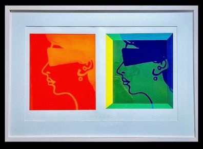 Original mid century limited edition Harvey Daniels screenprint 1966