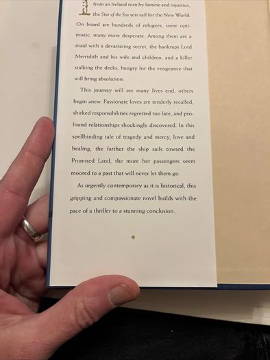 Joseph O Connor - Star of the Sea. US First Edition.