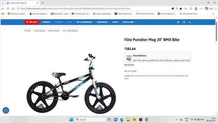 Kids BMX Bike - Superb condition