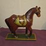 Vintage Hand Carved and Painted Folk Art Horse Statue Image 3