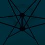 Cantilever Umbrella 3 m Blue Image 4