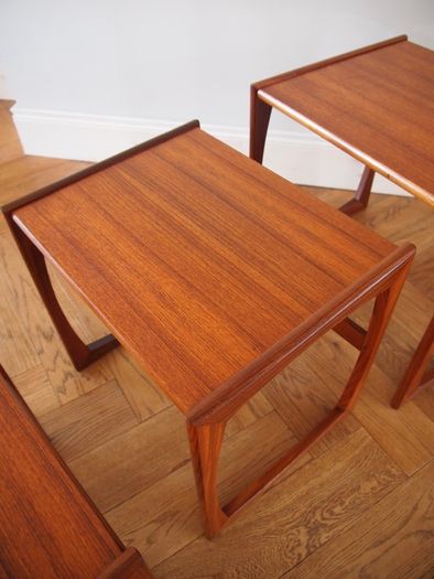 G Plan Quadrille Teak Nest of Tables Mid Century Vintage Retro
