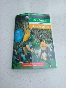 IRFU - Ireland v Australia 1992 Match Programme