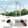 Large Metal Chicken Coop 3 x 2 x 2 m Walk-in Chicken Run House Cage, Doom Roof Hen House Enclosure with Cover and Security Lock, Image 3