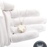 Stars Motif Heart Sterling Silver Locket On 925 Italian Chain Image 7