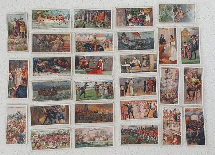 Vintage Cigarette Cards Historic Events by WD and HO WILLS
