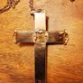 Vintage AMCO 10K GF cross pendant Image 3