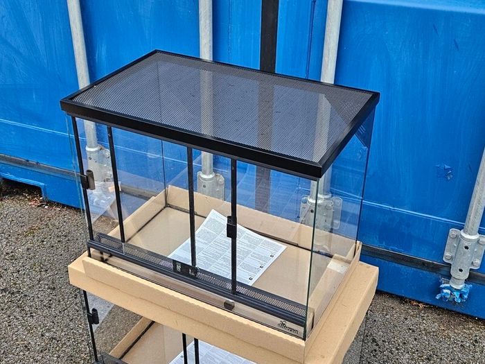 Glass Terrarium with Mesh 50x30x40 F
