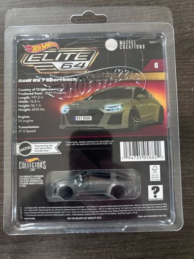 Hotwheels Collectors Elite 64 Audi RS7