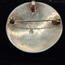 Vintage Taxco Mayan Calendar Disc Pendant Pin Brooch Sterling Silver Image 4