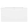 Sink Cabinet with Built-in Basin White Chipboard Image 7