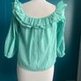 Zara Bardot style blouse. Size L Image 4