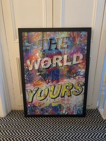 large picture with black frame