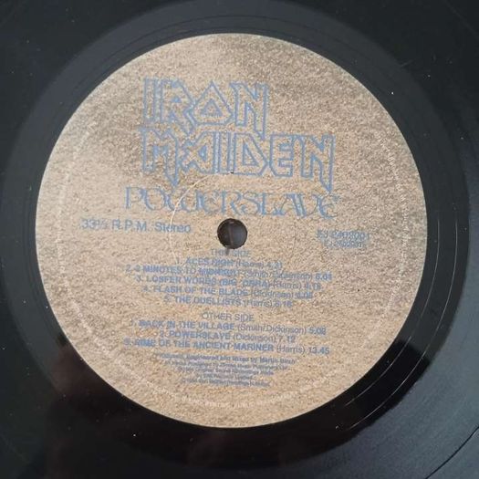 Iron Maiden/Powerslave/1984/LP Vinyl/EMI Records/POWER 1