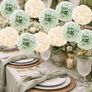 Sage green paper flower ball Image 2