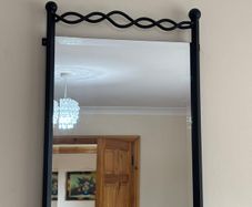 Black Metal Wall Mirror