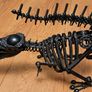 Unique Handcrafted Steel Dinosaur Sculpture, Statement Piece Image 3