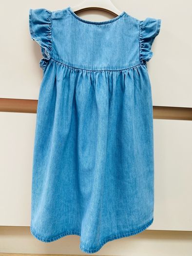 Twin denim dresses
