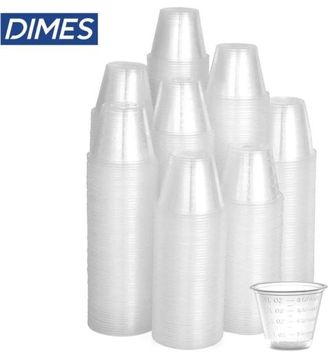 1oz Plastic Medicine Cups Bulk Pack of 100, For Epoxy Mixing , Resin Mixing and Paint Mixing - 1 Ounce (30ml) Disposable Graduated Plastic Cups for Pills and medication (FREE POSTAGE)