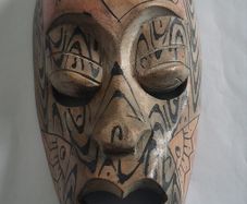 Hand Carved Tribal Mask
