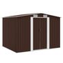 Garden Storage Shed Brown Image 2