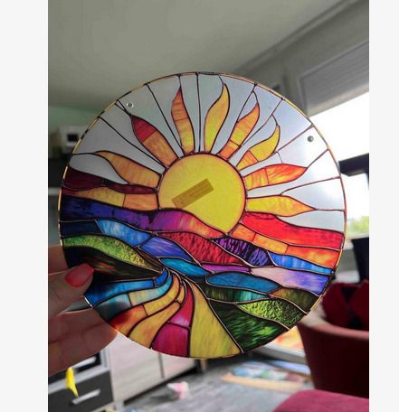 Beautiful Stained Glass Effect House & Garden Decoration