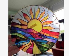Beautiful Stained Glass Effect House & Garden Decoration