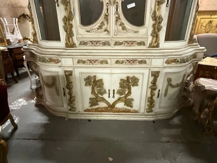 Old beautiful carved wood sideboard