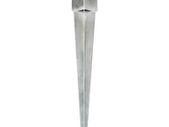 Ground Spikes 12 pcs Silver 10x10x91 cm Galvanised Steel