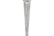 Ground Spikes 12 pcs Silver 10x10x91 cm Galvanised Steel