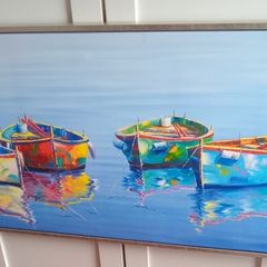 Blue Boat Painting