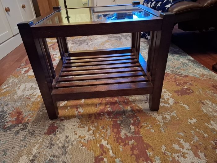 glass table