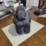 Gorilla with baby carved wood Image 3