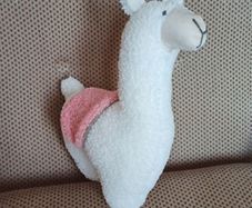 Soft toy lama hand made in Ireland