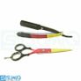 Hairdressing Barber Shear 5.5" Cut Throat Razor Wet Shaving Razor Knife Incl.10 Half Blades Image 2