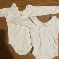 Long sleeved Peter Pan collar vests x2