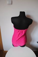 Riviera pink strapless swimsuit size UK18 EU46 Postage included